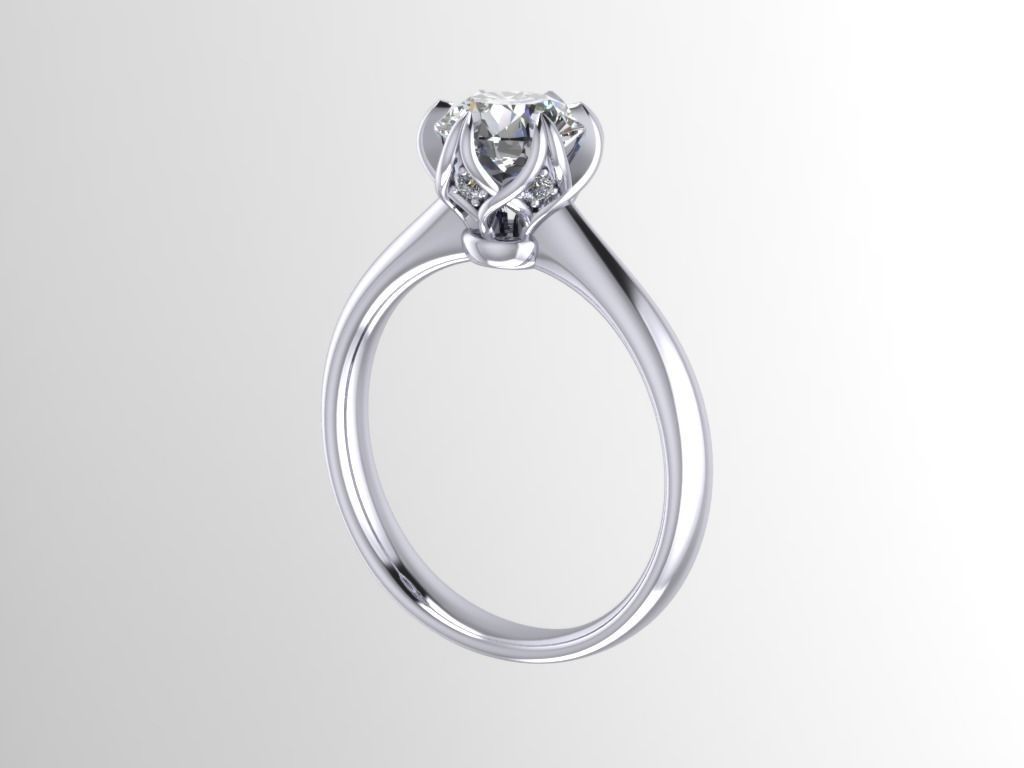 ENGAGEMENT RING STL AND 3DM FILE FOR DOWNLOAD AND PRINT - CC38  3D print model_6