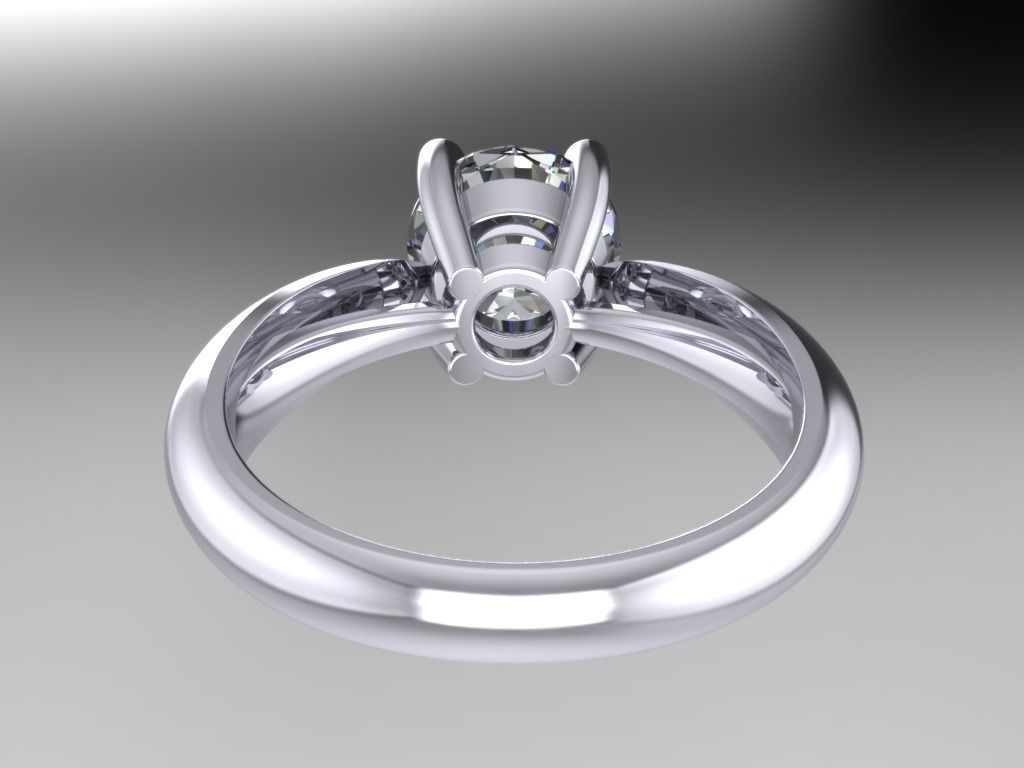 ENGAGEMENT RING STL AND 3DM FILE FOR DOWNLOAD AND PRINT - CC41-B 3D print model_5