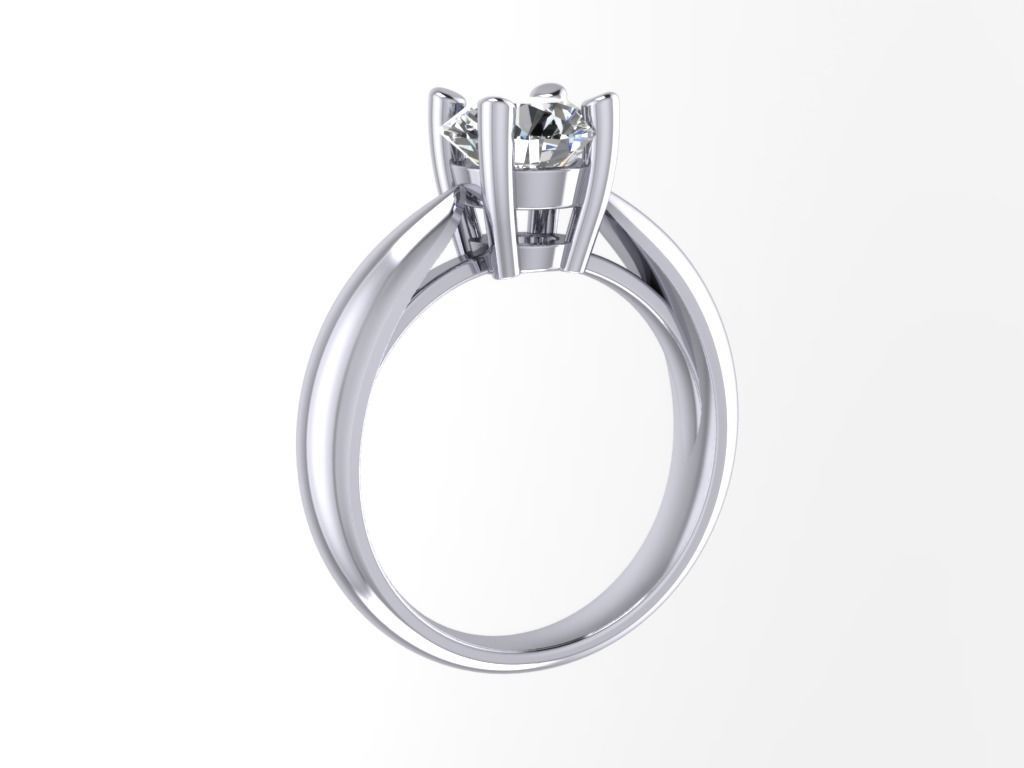 ENGAGEMENT RING STL AND 3DM FILE FOR DOWNLOAD AND PRINT - CC41-B 3D print model_3