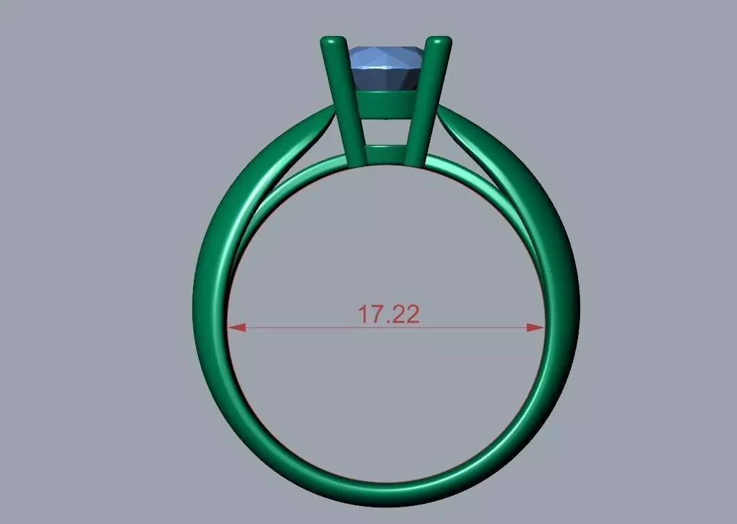 ENGAGEMENT RING STL AND 3DM FILE FOR DOWNLOAD AND PRINT - CC41-B 3D print model_0
