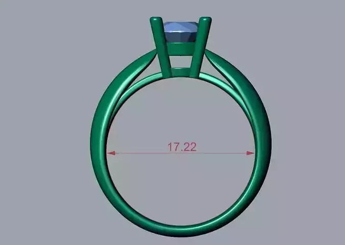 ENGAGEMENT RING STL AND 3DM FILE FOR DOWNLOAD AND PRINT - CC41-B 3D print model