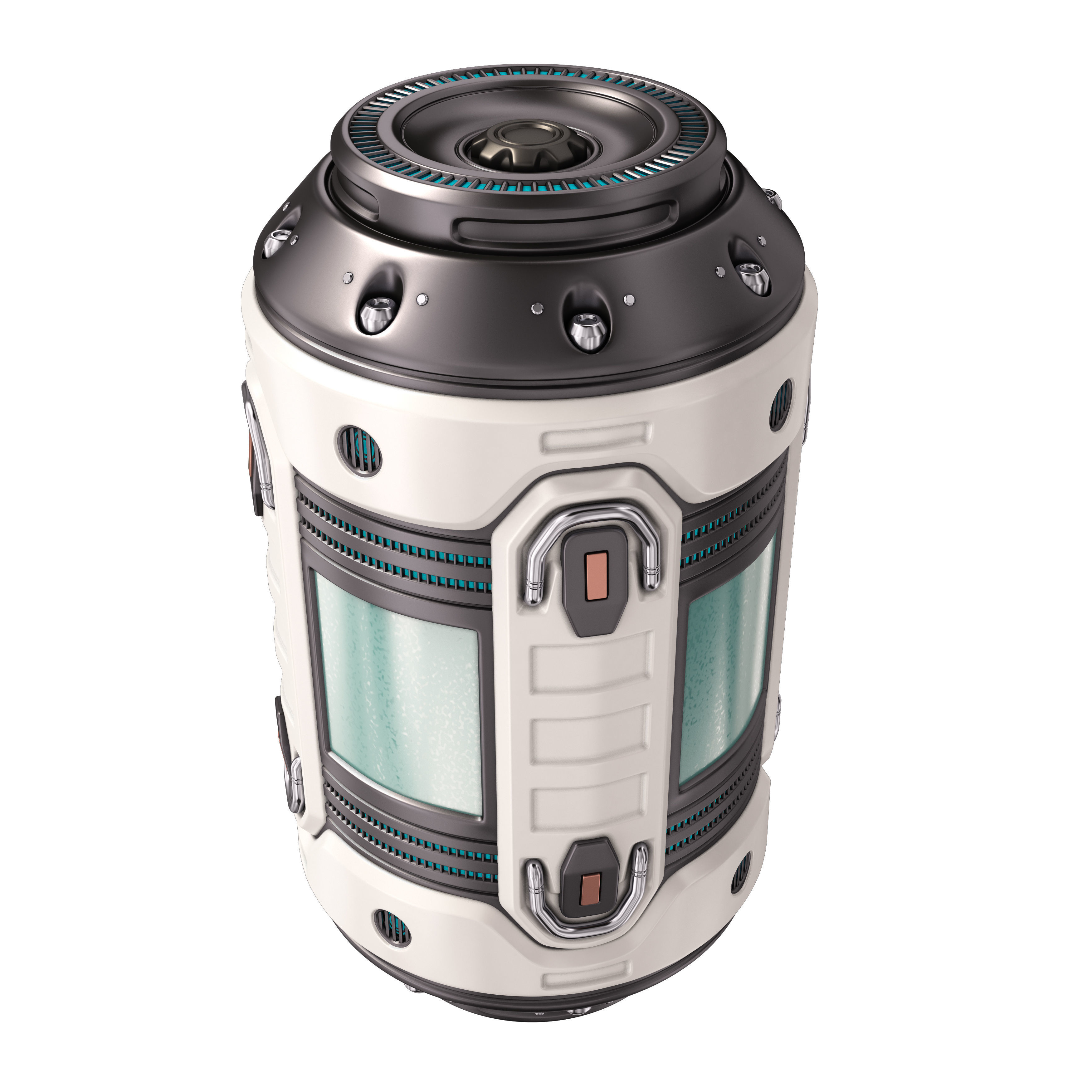 Sci Fi Barrel 3D model_2