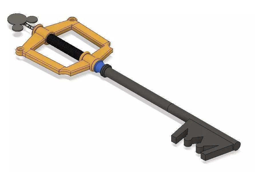 Kingdom Hearts Keyblade 3D print model_0