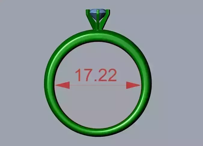 ENGAGEMENT RING STL AND 3DM FILE FOR DOWNLOAD AND PRINT - RIN1