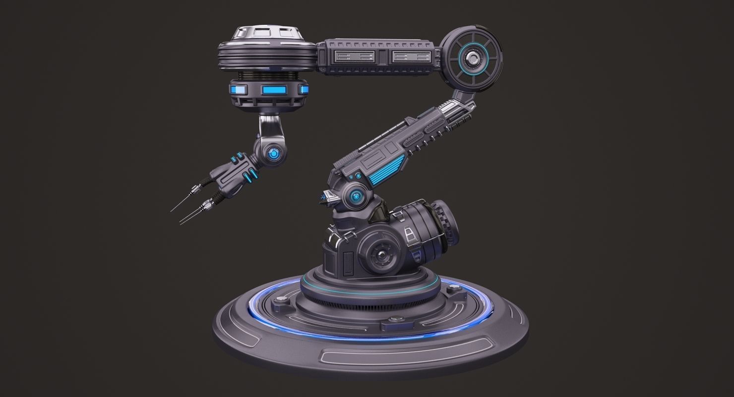 Robotic Arm 03 3D model_2