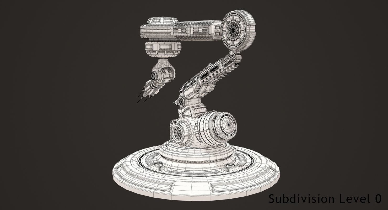 Robotic Arm 03 3D model_16