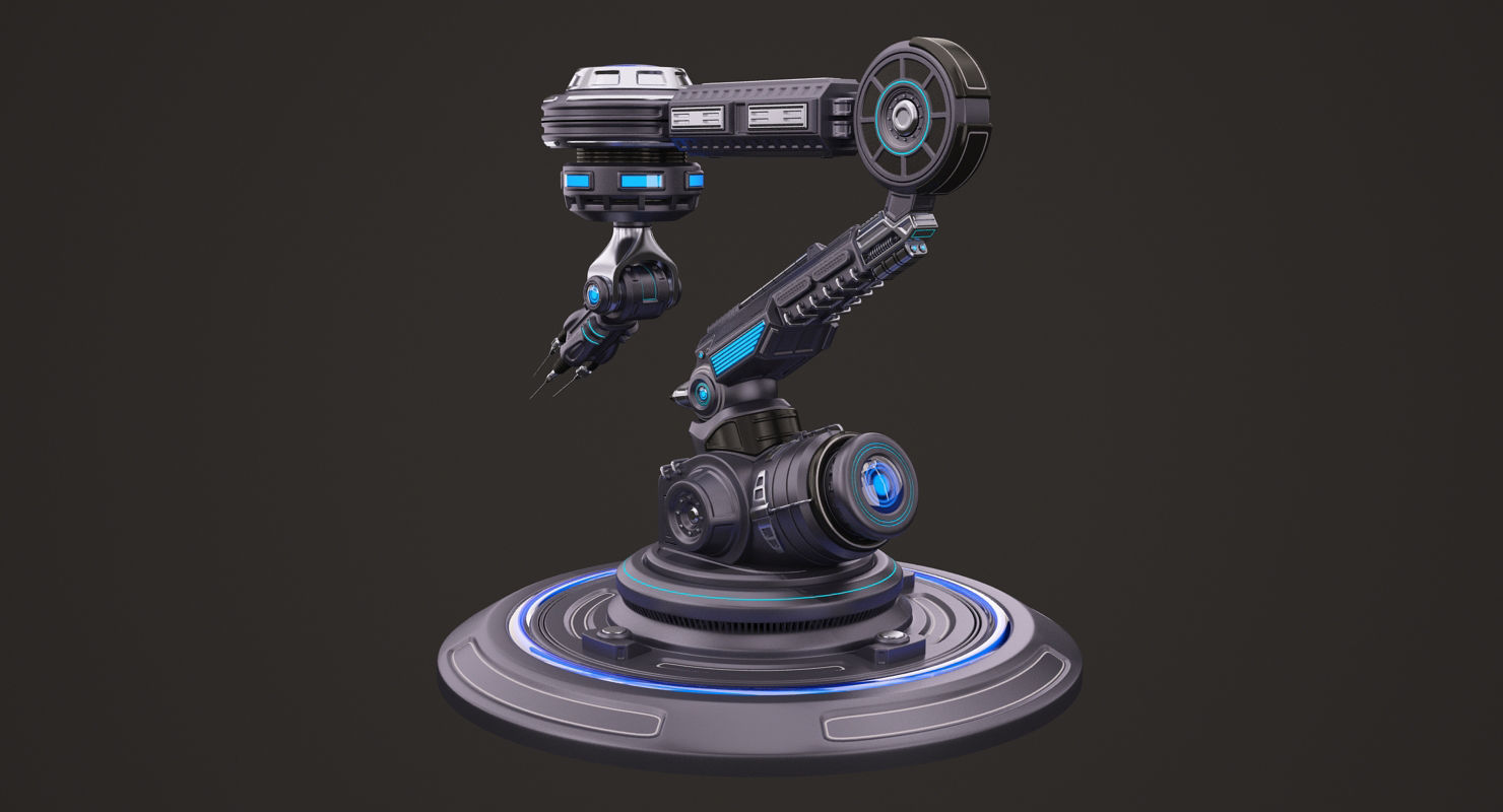 Robotic Arm 03 3D model_5