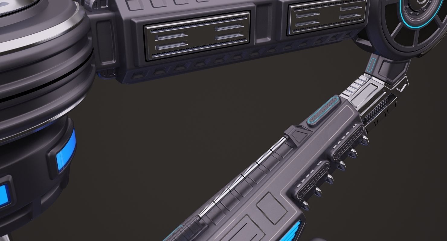 Robotic Arm 03 3D model_9