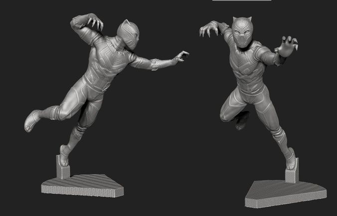 BLACK PANTHER 3D print model 3D model