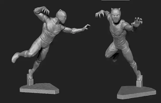 BLACK PANTHER 3D print model 3D model