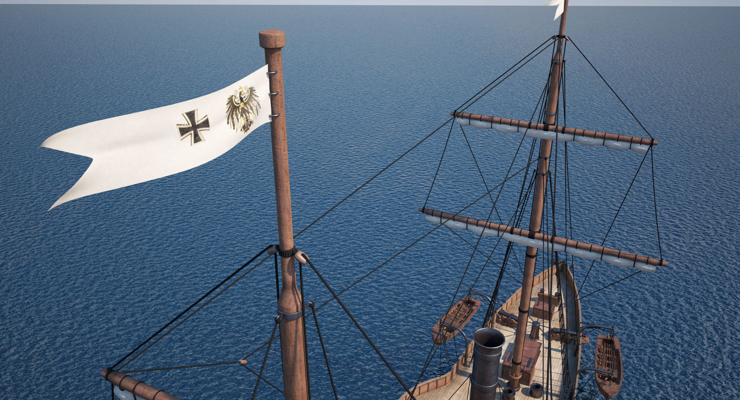 Steam Ship 3D model_6