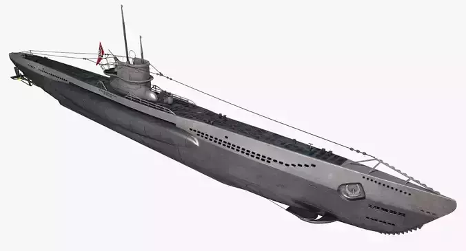 U-Boat Type VIIC 3D model