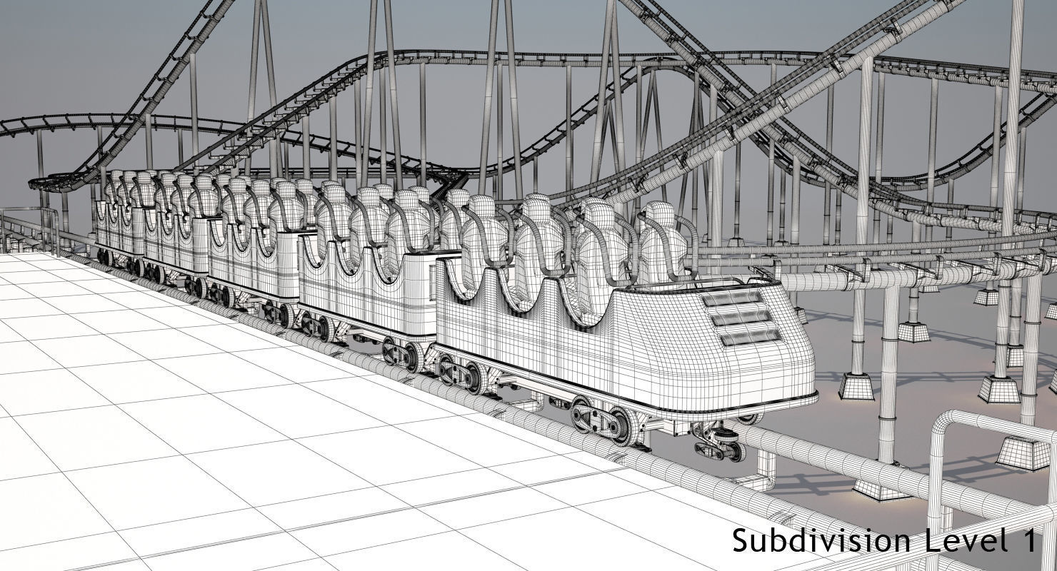 Roller Coaster Collection 3D model_12