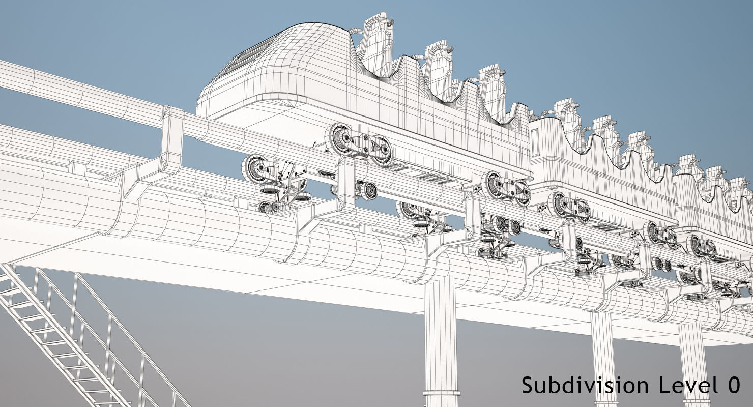 Roller Coaster Collection 3D model_16