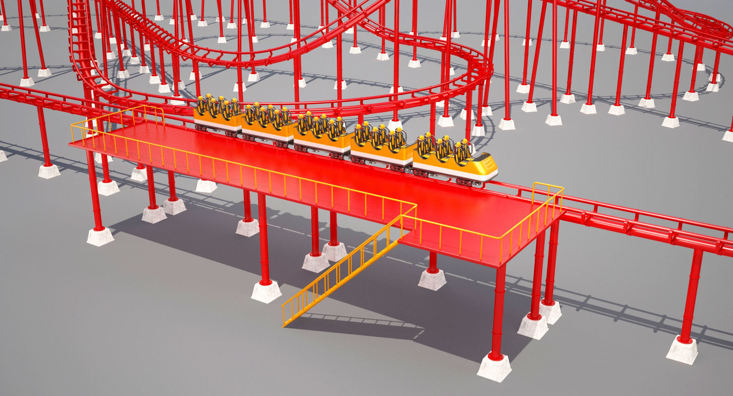 Roller Coaster Collection 3D model_7