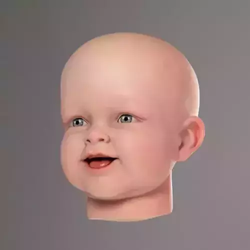 Child 3D model Low-poly 3D model