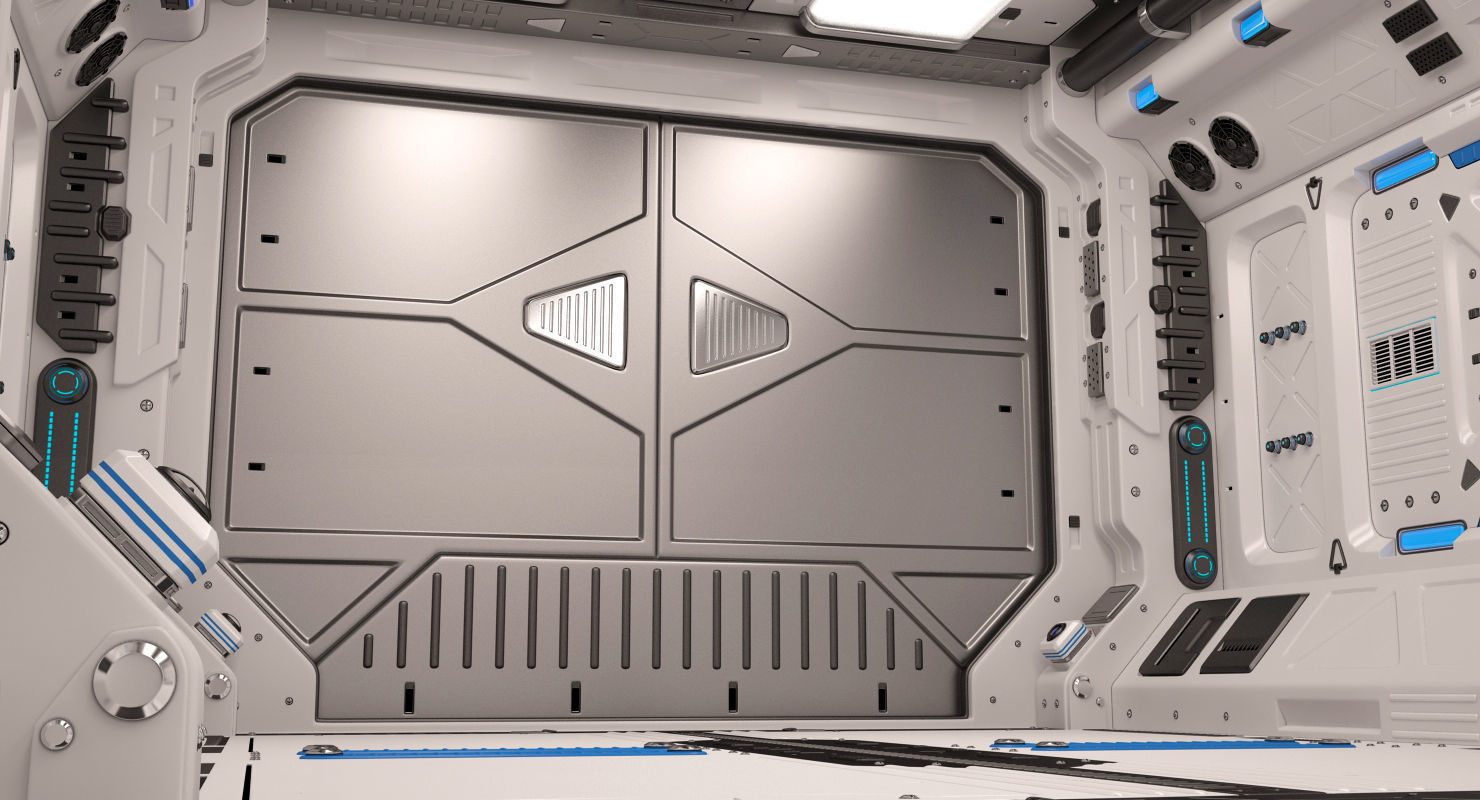 Sci Fi Corridor 3D model_10