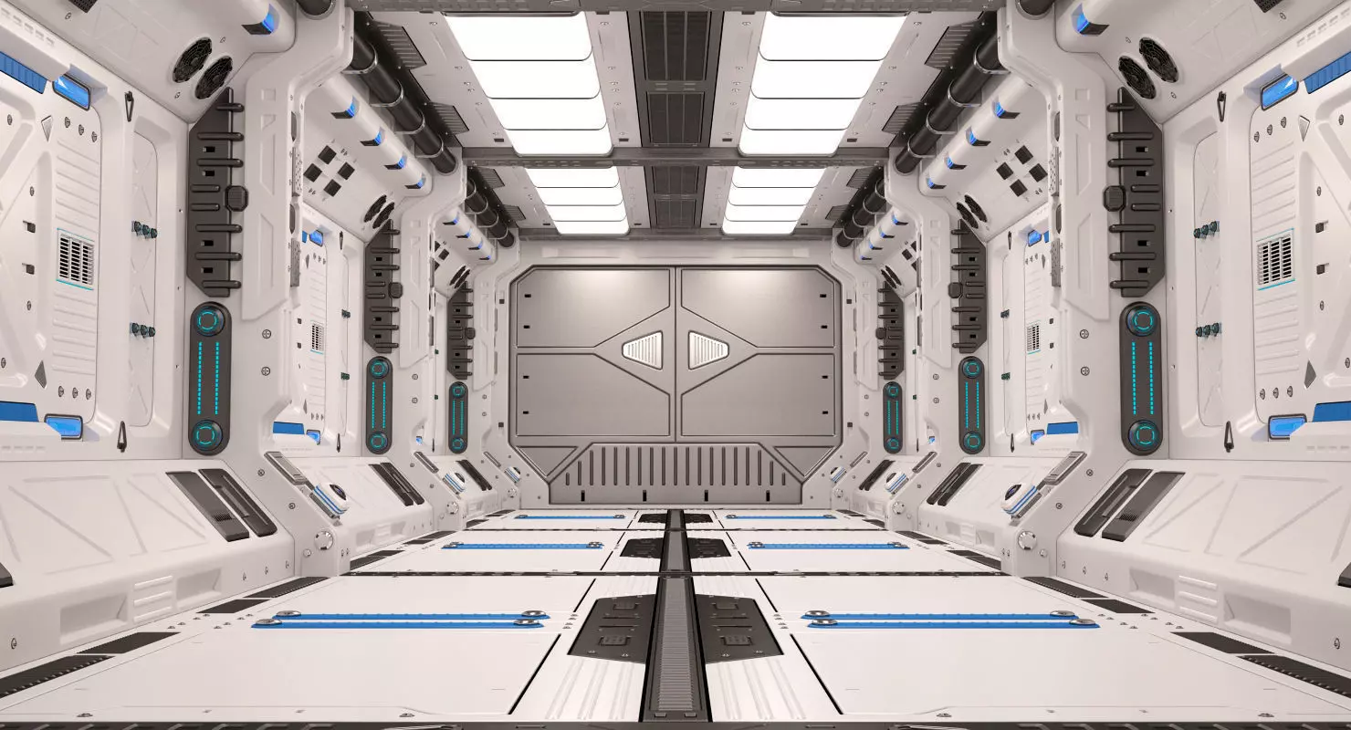 Sci Fi Corridor 3D model_0