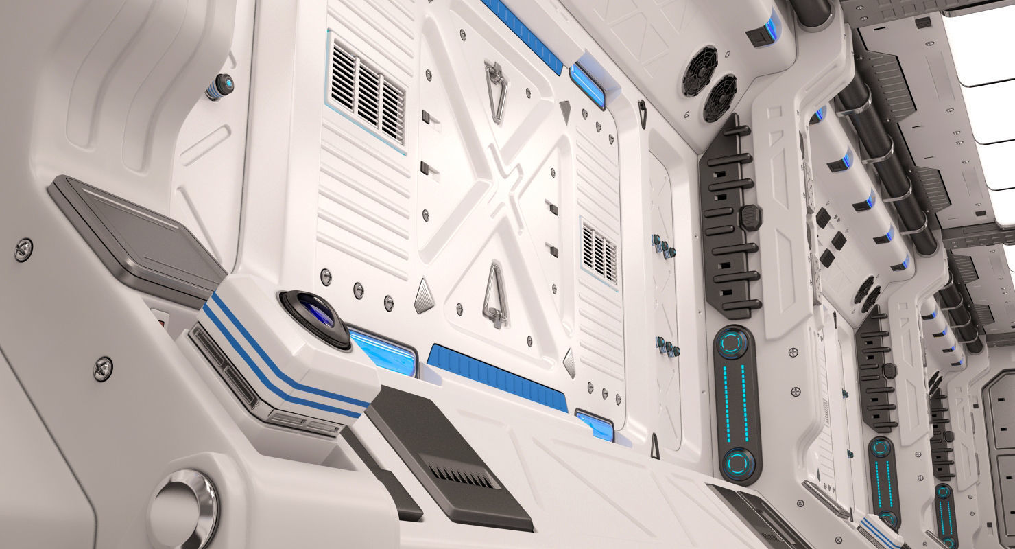 Sci Fi Corridor 3D model_5