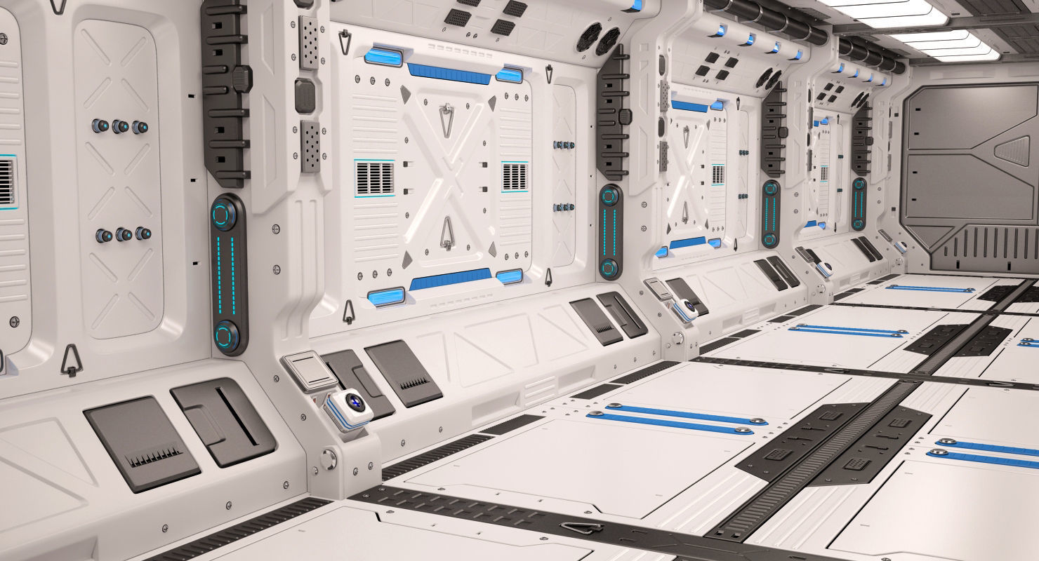 Sci Fi Corridor 3D model_3