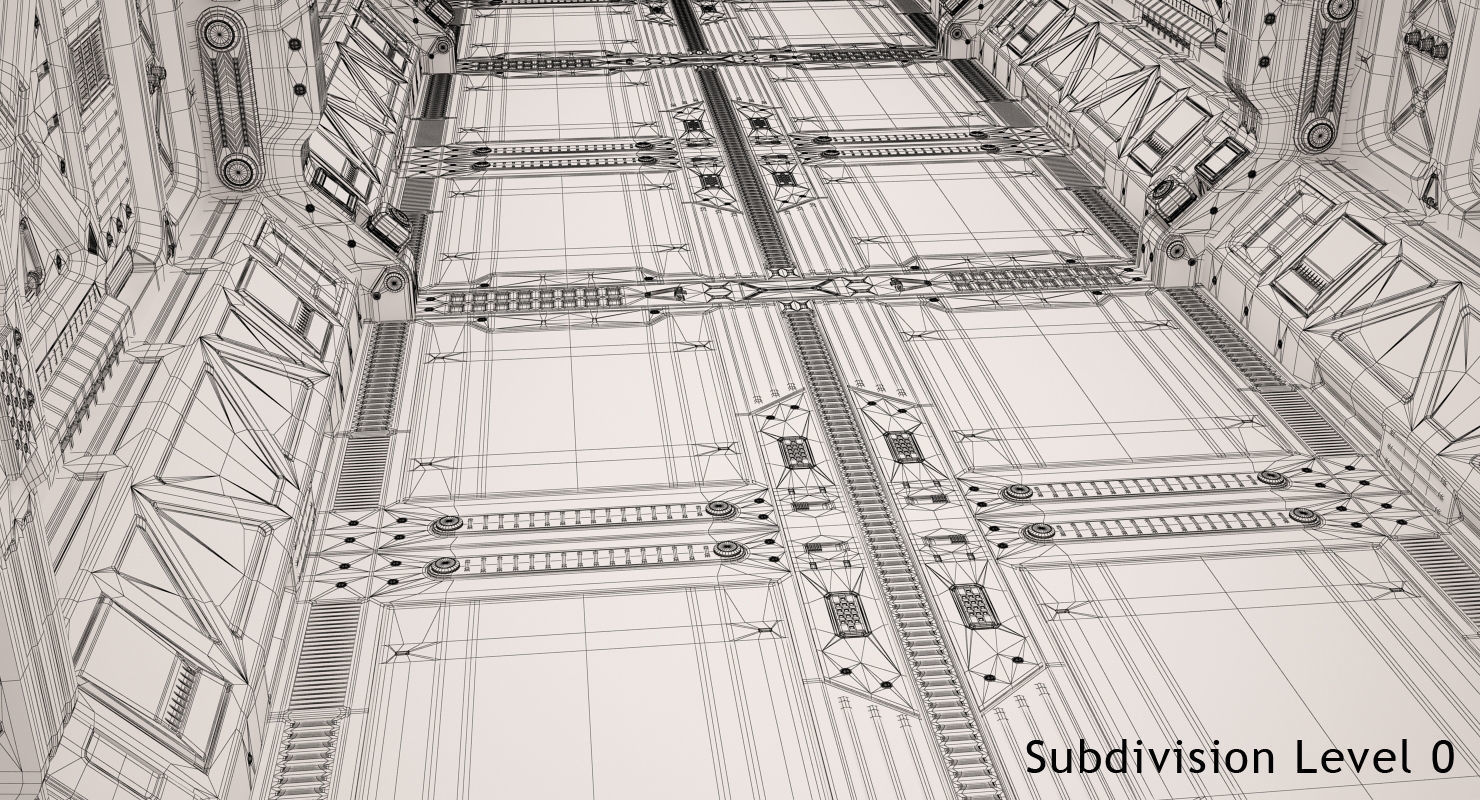 Sci Fi Corridor 3D model_17