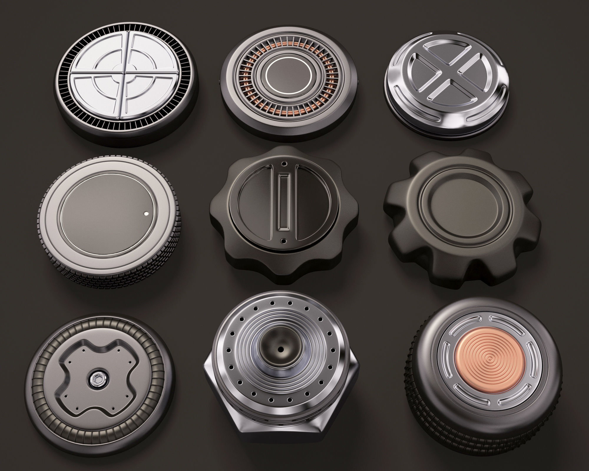 Sci Fi Kitbash 3D model_1