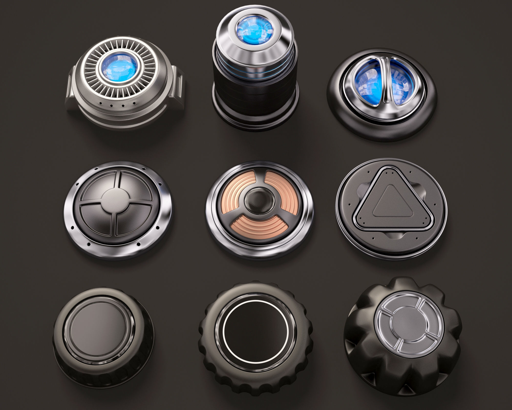 Sci Fi Kitbash 3D model_6