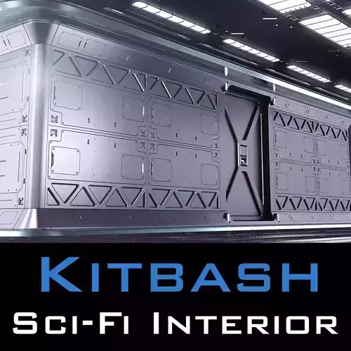 Sci Fi Interior Kitbash 3D model