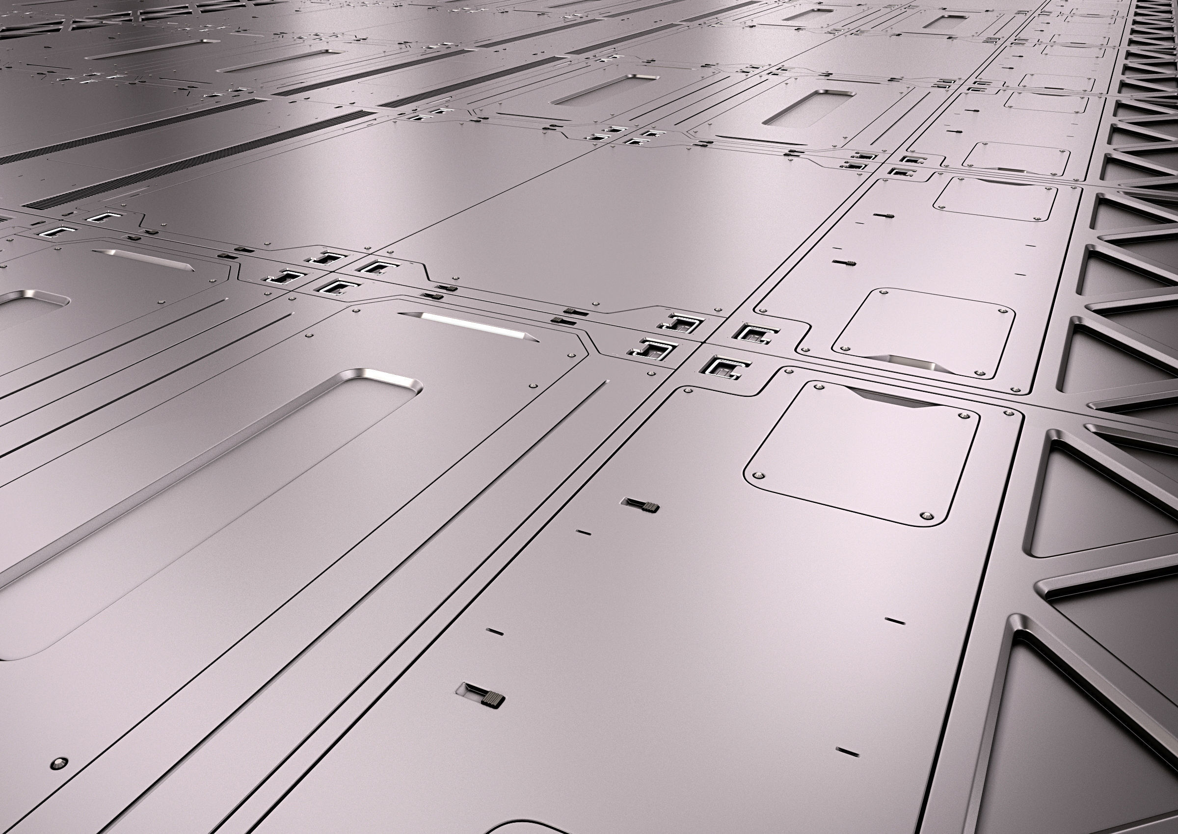 Sci Fi Interior Kitbash 3D model_11