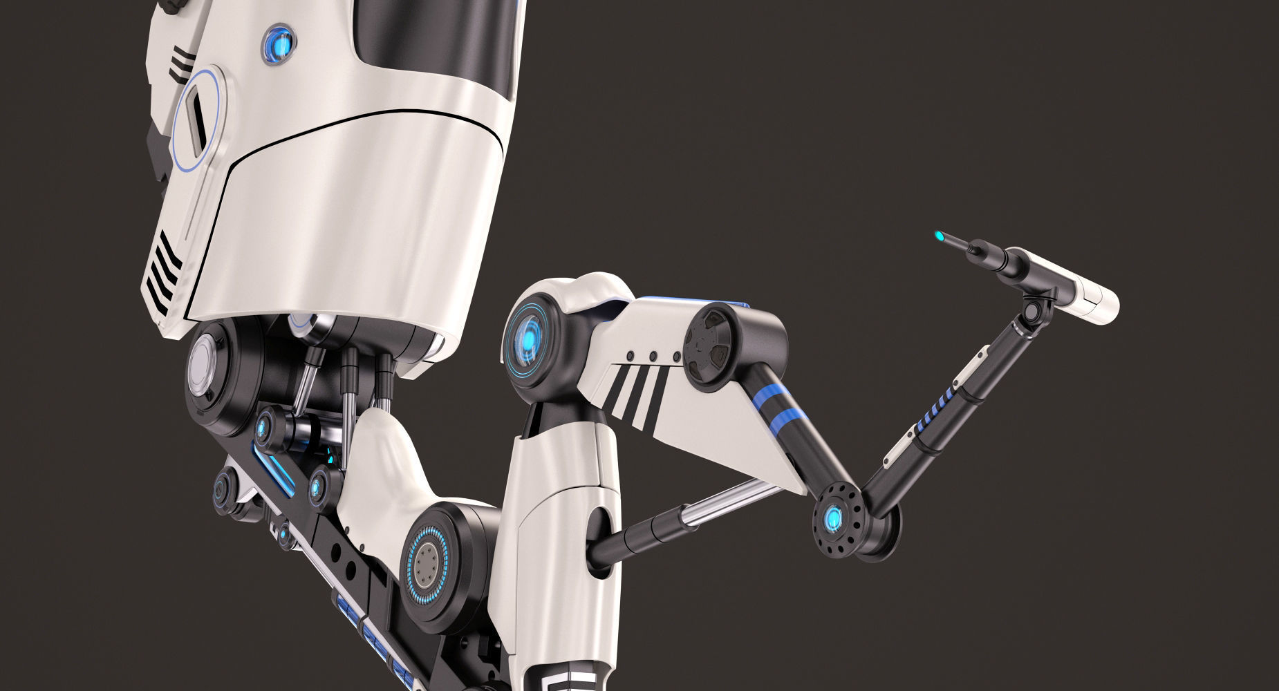 Robotic Arm Stylized 3D model_3