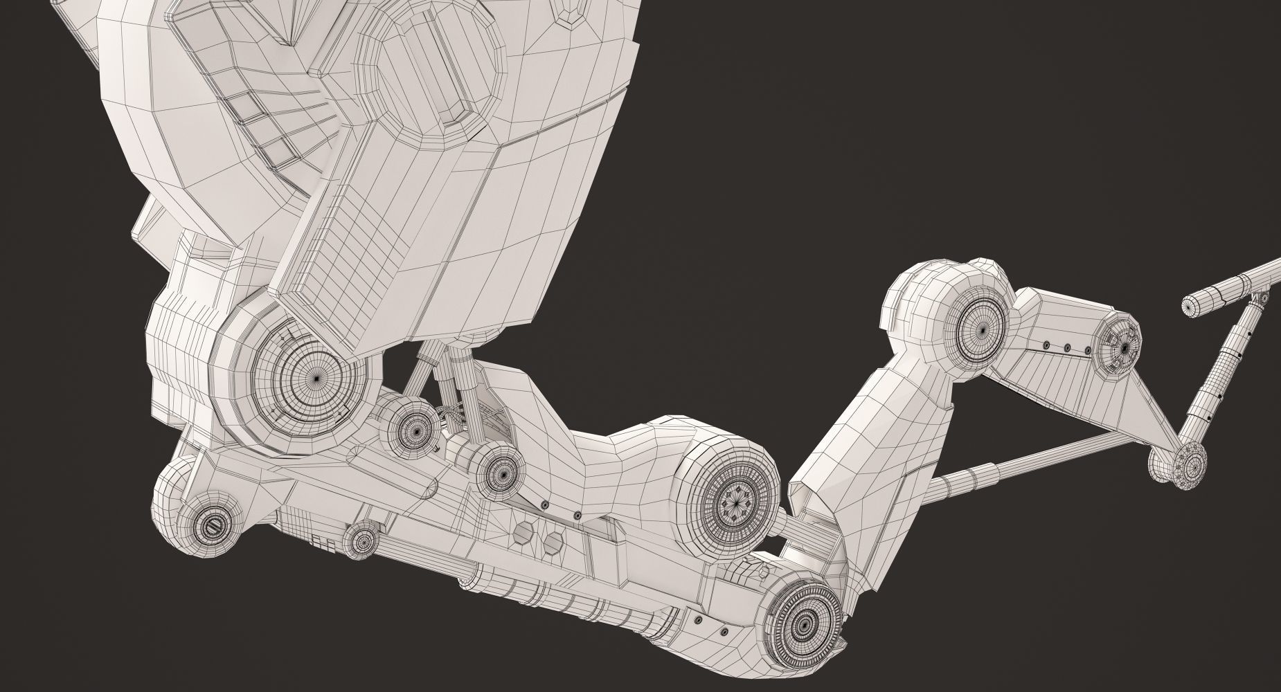 Robotic Arm Stylized 3D model_9