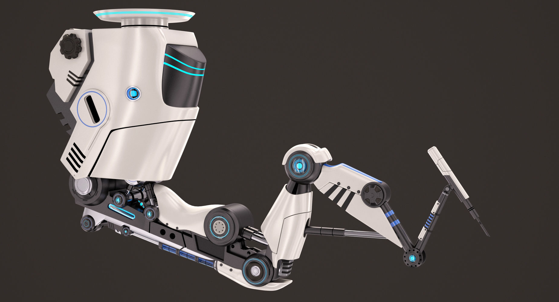 Robotic Arm Stylized 3D model_5
