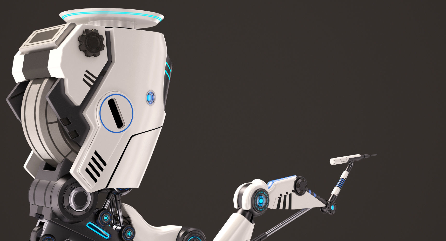 Robotic Arm Stylized 3D model_7