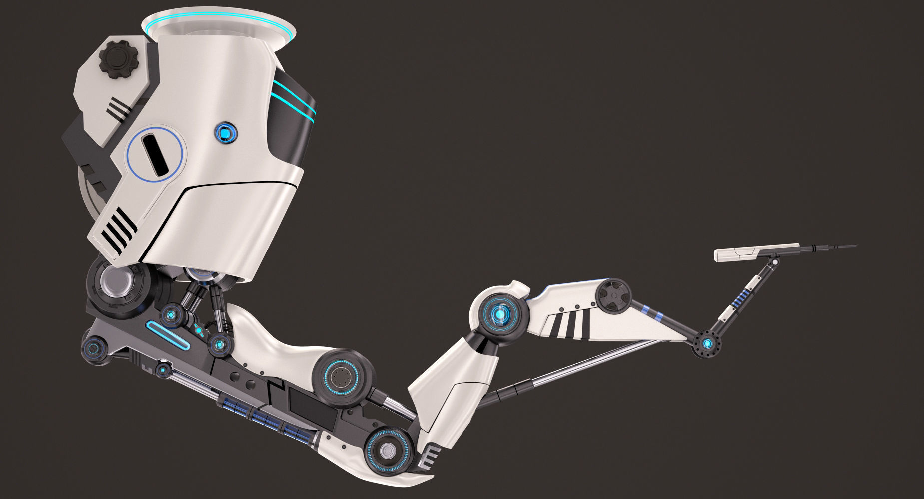 Robotic Arm Stylized 3D model_1