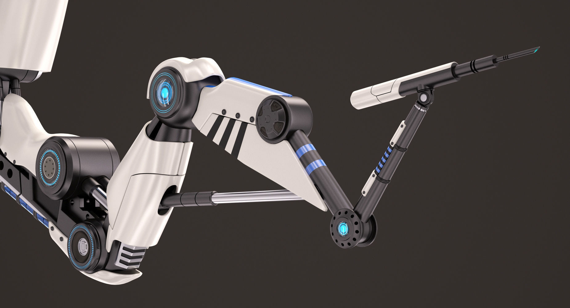 Robotic Arm Stylized 3D model_2