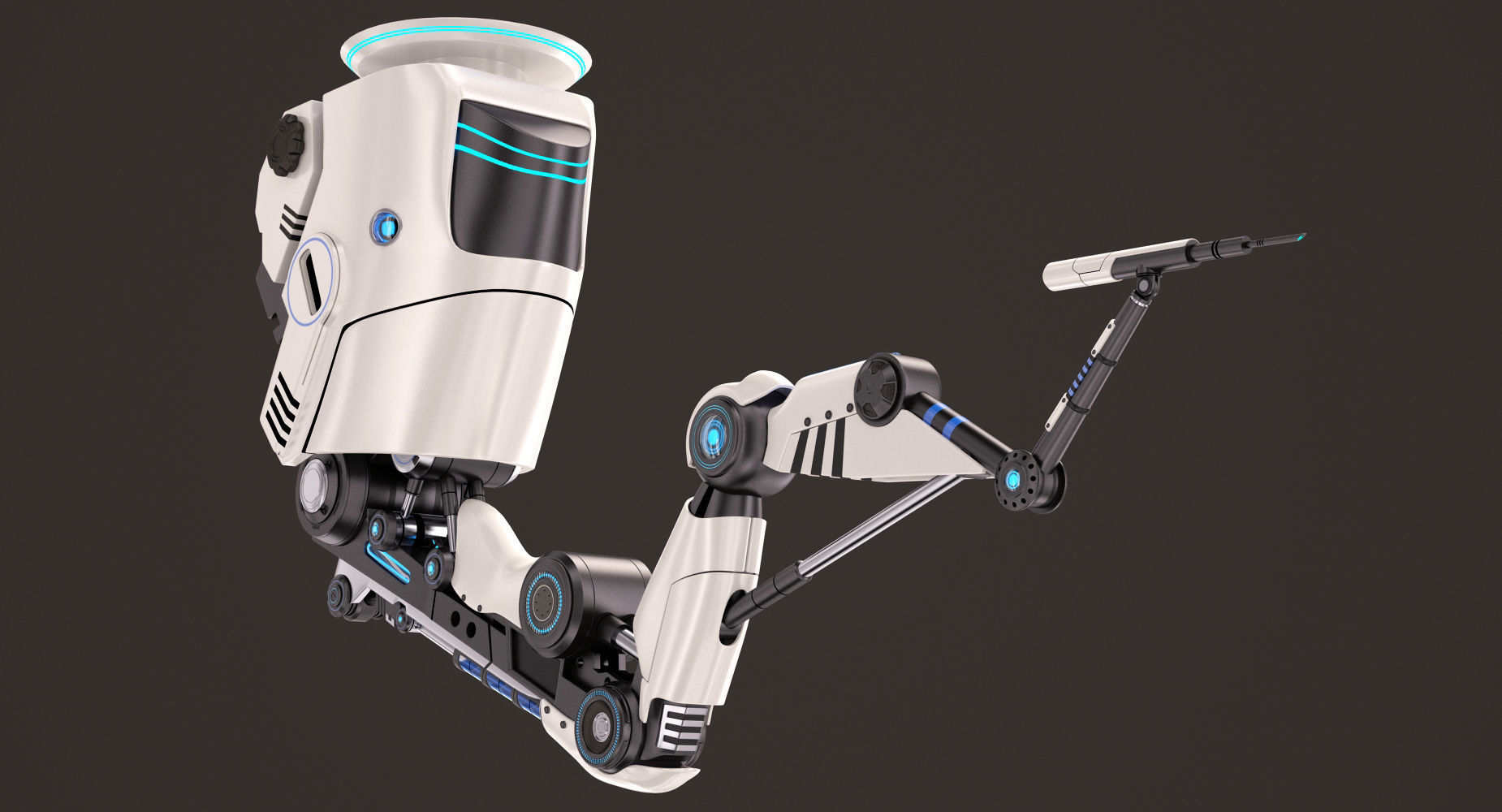 Robotic Arm Stylized 3D model_4