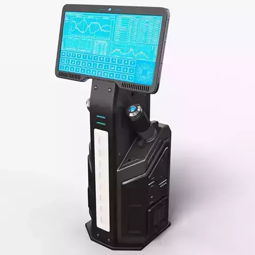 Sci Fi Terminal 02 Stylized 3D model