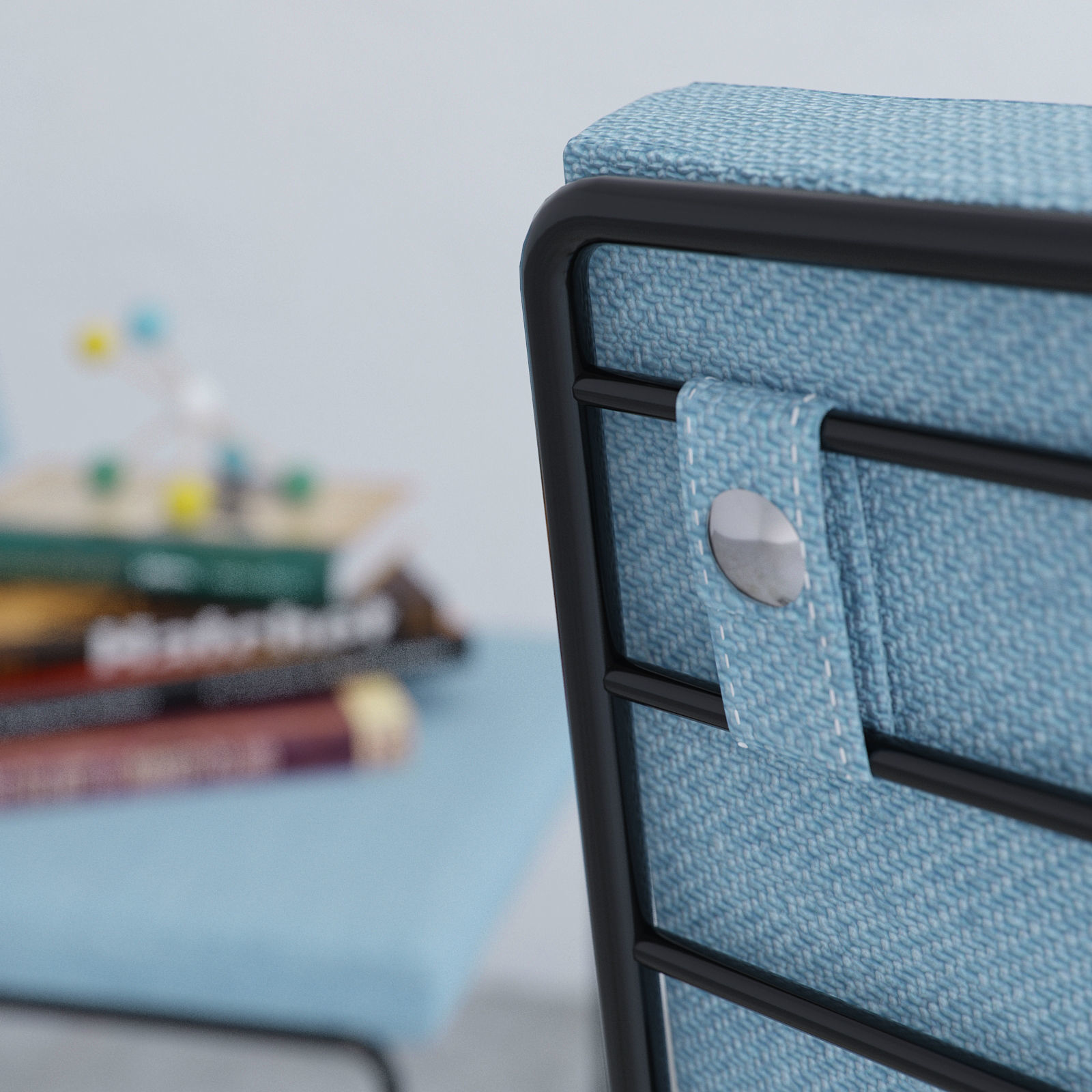 Living room with Tikamoon 3D model_1