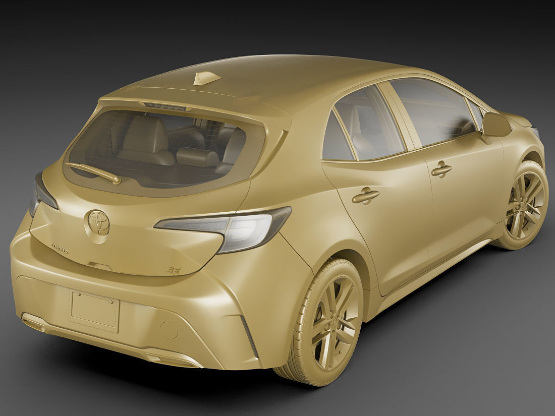 Toyota Corolla Hatchback and Auris 2019 3D model_23