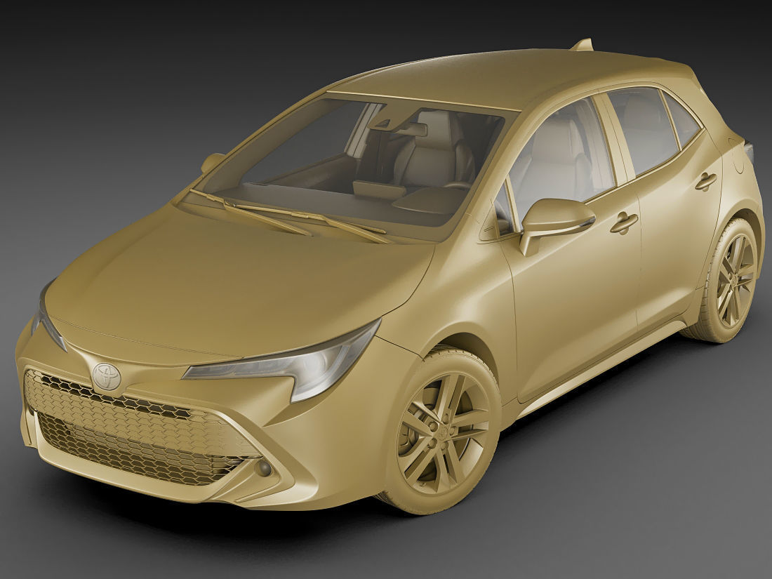 Toyota Corolla Hatchback and Auris 2019 3D model_22