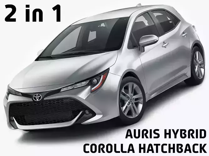 Toyota Corolla Hatchback and Auris 2019 3D model