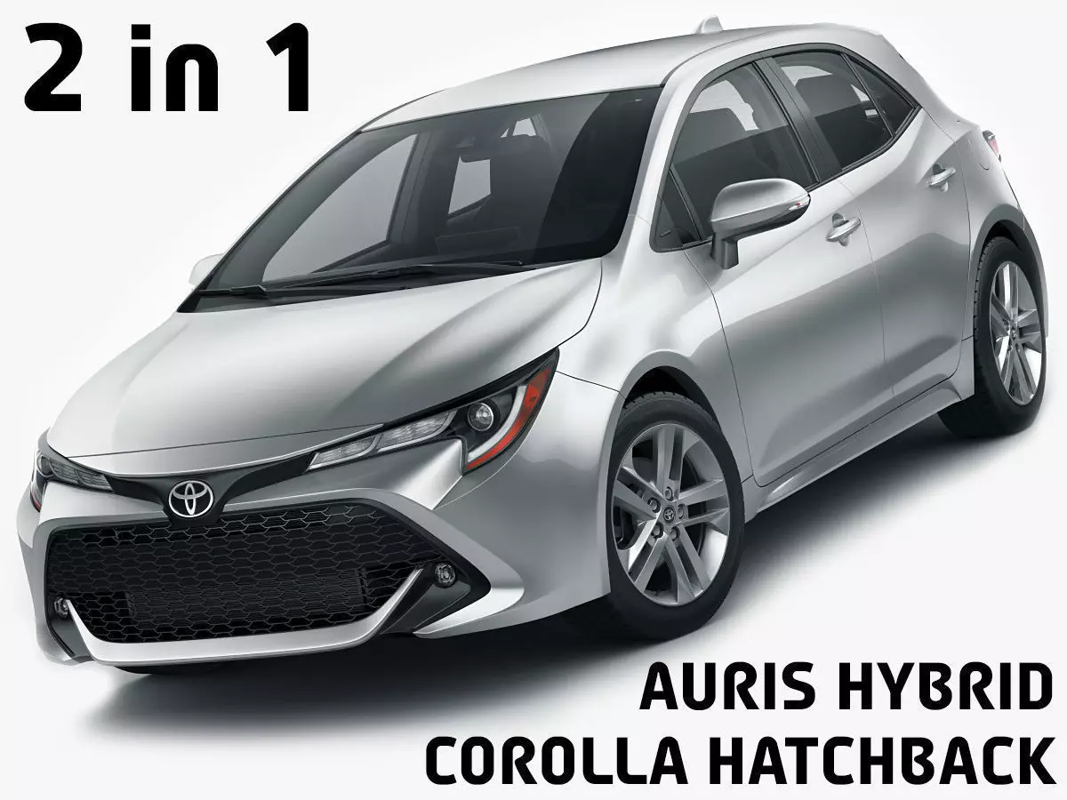 Toyota Corolla Hatchback and Auris 2019 3D model_0