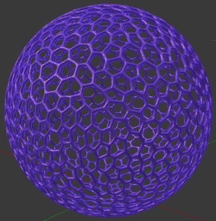 Voronoi globe sphere for 3D printing 3D print model_1