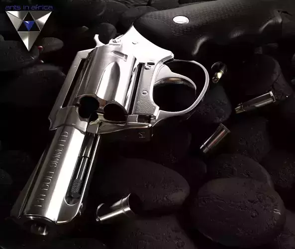 Revolver Pitt bull 9mm 3D model