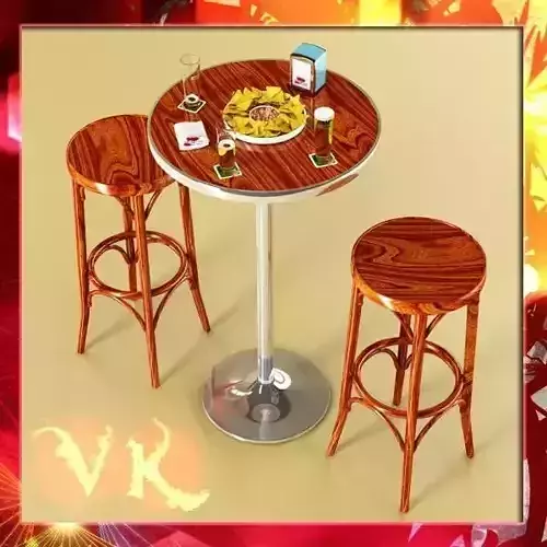 Bar Table Stool Becks Beers Nacho Plate And Napkins Dispenser Collection