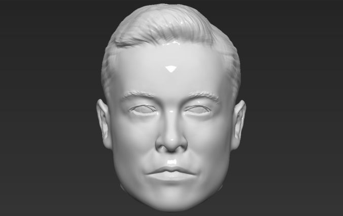 Elon Musk standard version only mesh 3D model