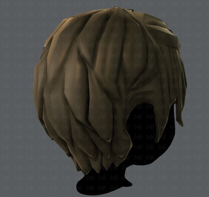3D Hair style for boy V13 Low-poly 3D model_20