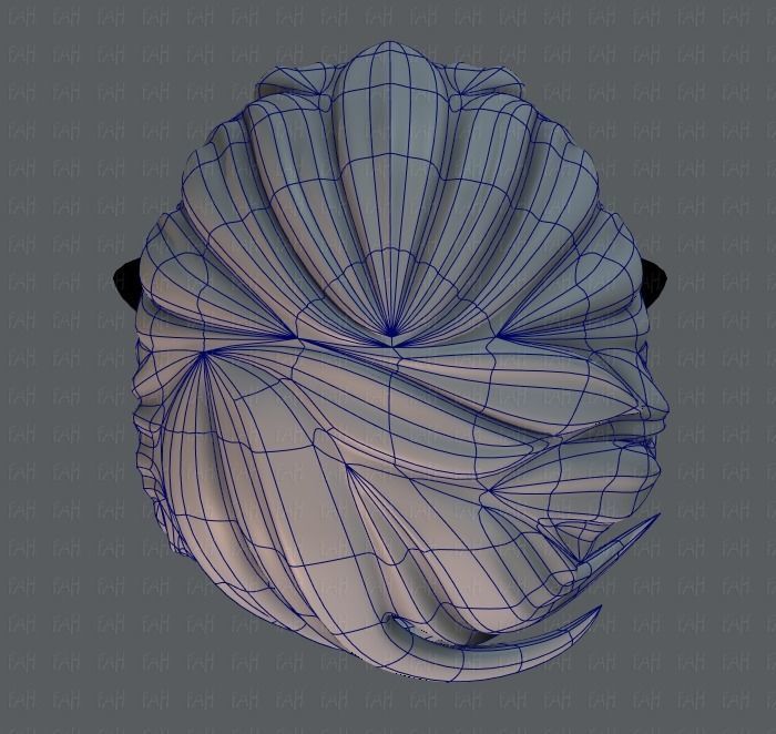 3D Hair style for boy V13 Low-poly 3D model_34