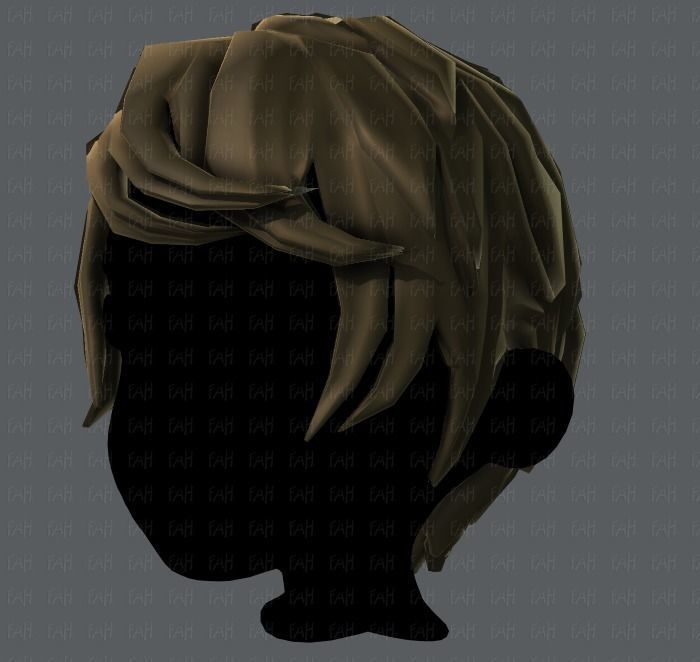 3D Hair style for boy V13 Low-poly 3D model_24