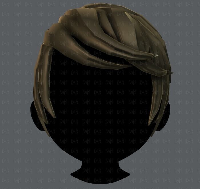 3D Hair style for boy V13 Low-poly 3D model_17